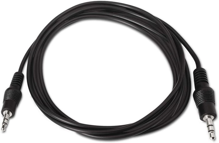 Aisens Cable de Audio Estéreo Jack 3.5mm Macho a Jack 3.5mm Macho, 1,5m, Negro